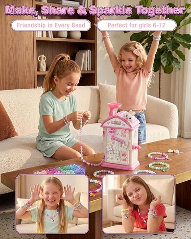 Aywewii Bracelet Making Kit, 800+PCS Beads DIY Jewelry Gift for Girls 6-12 in Saudi Arabia