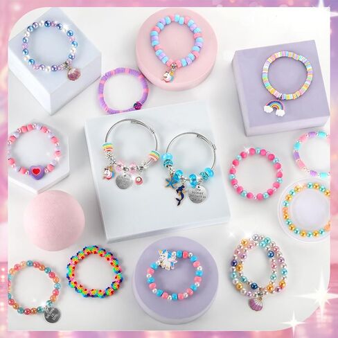 Funtopia Girls Bracelet Making Kit, 3200Pcs Charm Jewelry Making Kit in Kuwait