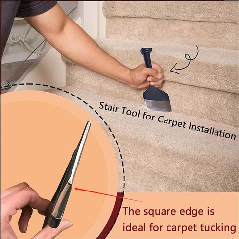 Aetherix Carpet Tucking Tool, 3.5" Wide Carpet Tucker and Stair Tool Handheld Rug Tucking Shovel for Quick Installation in Kuwait