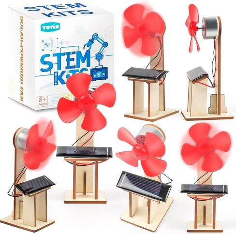 6 Set Solar Fan STEM Kits for Kids Ages 6-12, Science Kits for Classroom in Kuwait