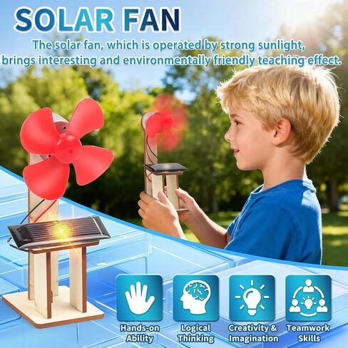 6 Set Solar Fan STEM Kits for Kids Ages 6-12, Science Kits for Classroom in Kuwait