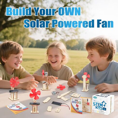 6 Set Solar Fan STEM Kits for Kids Ages 6-12, Science Kits for Classroom in Kuwait