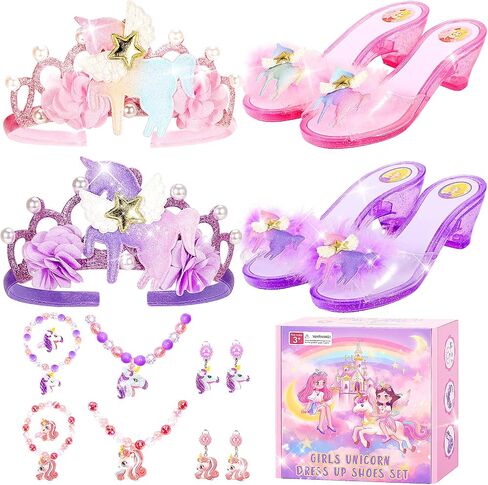 Princess Dress Up Shoes for Girls, Unicorn Toys for Girls Age 4-6 in Kuwait