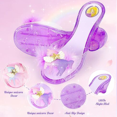Princess Dress Up Shoes for Girls, Unicorn Toys for Girls Age 4-6 in Kuwait