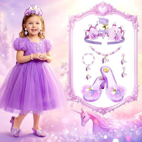 Princess Dress Up Shoes for Girls, Unicorn Toys for Girls Age 4-6 in Kuwait