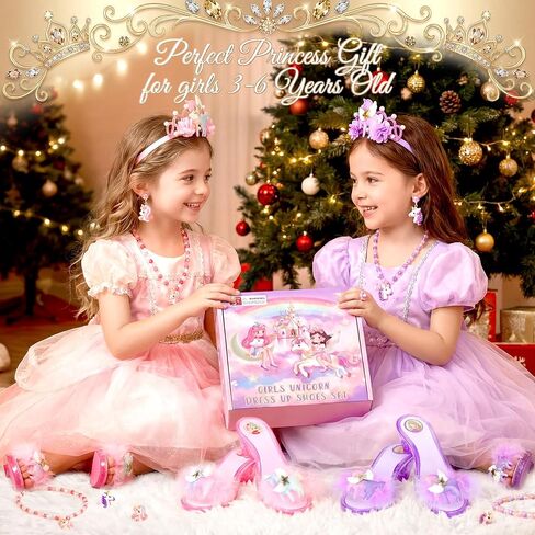 Princess Dress Up Shoes for Girls, Unicorn Toys for Girls Age 4-6 in Kuwait