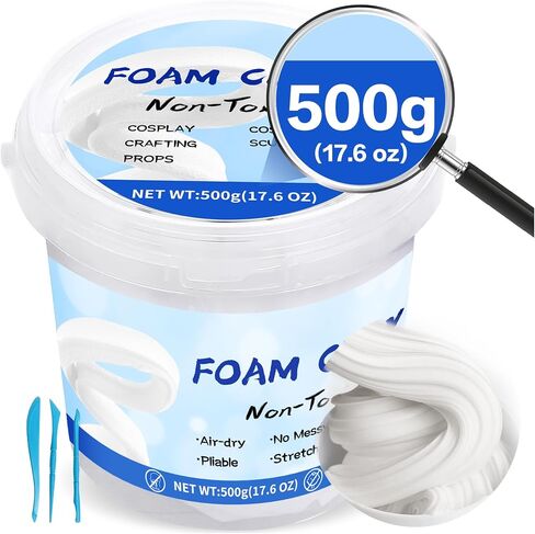 17.6OZ Air Dry Foam Clay Safe Modeling Clay for Cosplay DIY Crafts in Kuwait