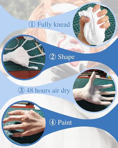 17.6OZ Air Dry Foam Clay Safe Modeling Clay for Cosplay DIY Crafts in Kuwait
