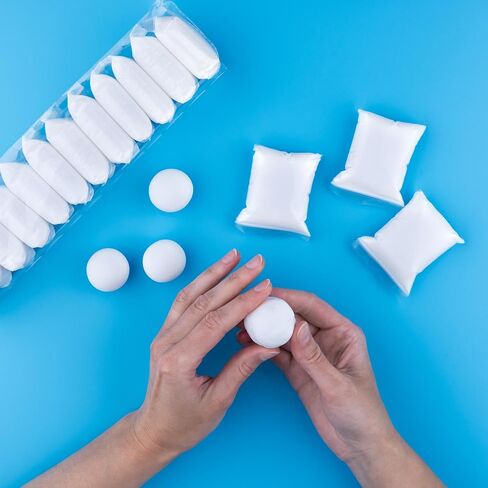 White Air Dry Clay for Kids - 36 Individually Bagged Airdry Clays for Arts & Crafts - Soft, Squishy Cosplay Foam Slim Clay for Home & School - Moldable, No-Mess Air Dry Modeling Clay - 12 Ounces in Saudi Arabia