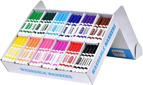 Rarlan Washable Markers Bulk for Kids, Bulk pack, 12 Colors, 240 Count in Kuwait