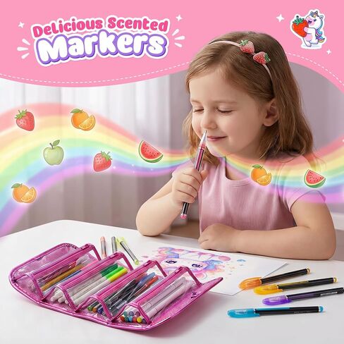 beefunni 68PCS Washable Markers Set for Kids 4-8, Art Supplies for Girls in Saudi Arabia
