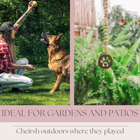 Pet Memorial Wind Chime for Loss of Dog - 28" Paw Print Dog Windchime in Saudi Arabia