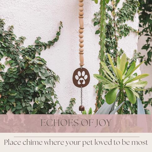 Pet Memorial Wind Chime for Loss of Dog - 28" Paw Print Dog Windchime in Saudi Arabia