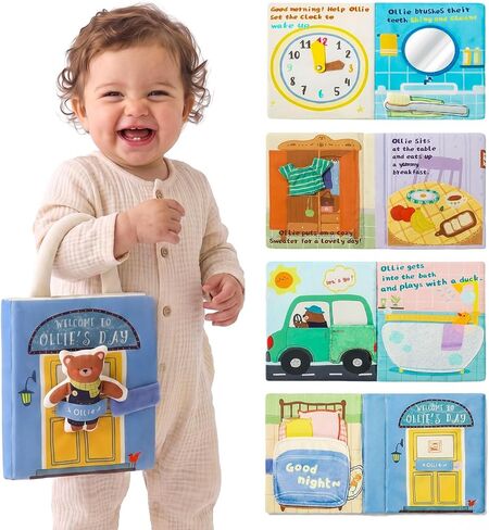 let's make Busy Book for Babies 6-12 Months, Soft, Quiet Baby Activity Book in Saudi Arabia