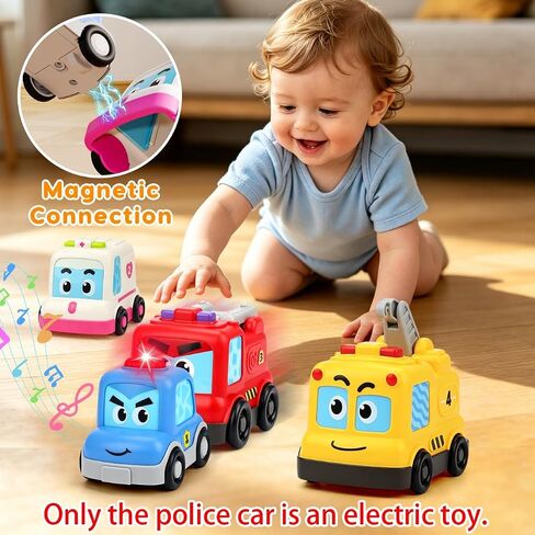 Montessori Magnetic Stacking Nesting Car Crawling Toys for Toddlers 1-3 in Kuwait