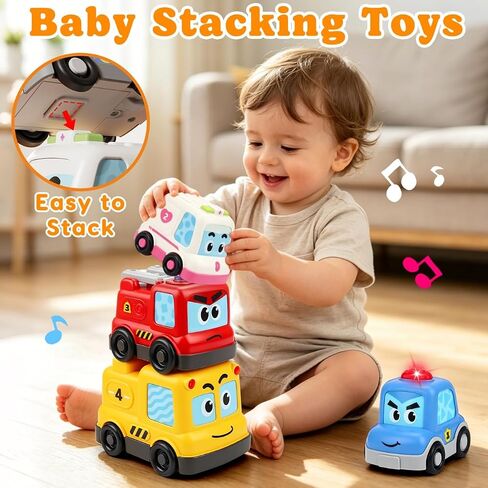 Montessori Magnetic Stacking Nesting Car Crawling Toys for Toddlers 1-3 in Kuwait
