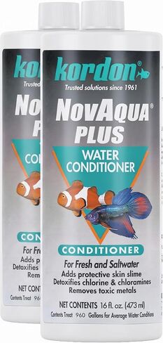 Kordon #33156 Novaqua Plus- Water Conditioner for Aquarium, 16-Ounce, Black in Kuwait