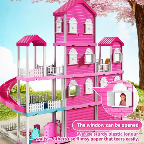 Pink Girl House Playset for Kids 3-8 Years Old - Girl Toy in Saudi Arabia