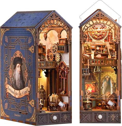 Tonecheer DIY Book Nook Kit 3D Wooden Puzzle Fairy Tale Miniature House in Kuwait