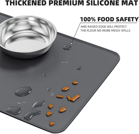 Elevated Whisker Friendly Cat Bowls, 15 Tilted Stand Anti Vomiting Raised Dishes for Food and Water, Stainless Steel Bowls for Cats and Puppy in Kuwait