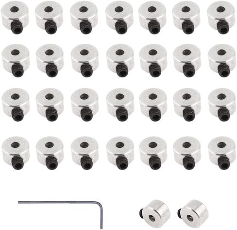 30 Pack RC Airplane Wheel Collars, 2.1 mm Landing Gear Stops in Saudi Arabia