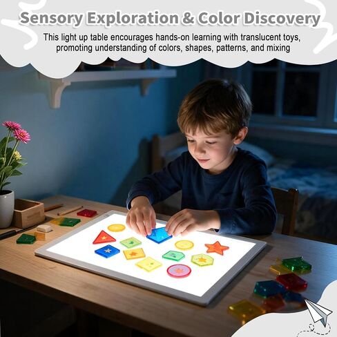 15“ Rechargeable Drawing Board Kit, Light Box Trace Pad Copy Table for Kids in Kuwait