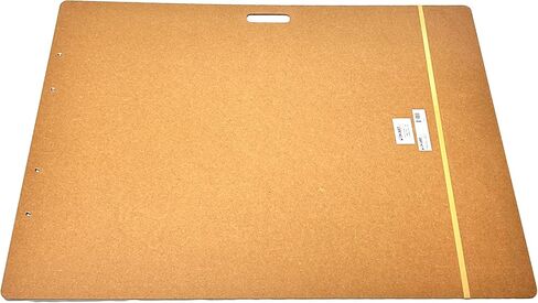 Proartek PK00023 Model SB2838 SB Series 28" x 38" Artist Sketch Board, Brown; 4mm Tempered Masonite; Cutout Handle; Steadfast Spring Clips; for Students and Professional Artists in Kuwait