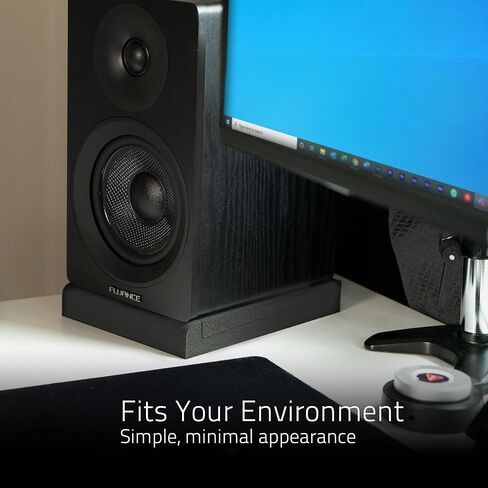 Fluance High Density Acoustic Foam Isolation Pads for Bookshelf Speakers and Studio Monitors, 8.5" x 6.35", Improved Sound, Vibration Damping, Multiple Listening Angles - Pair (SP03) in Saudi Arabia
