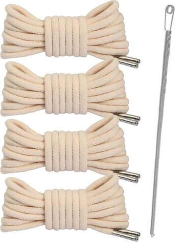 Anjpuy Black Round Cotton Replacement Drawstrings with Easy Threader for Sweatpants Shorts Pants Jackets Coats Drawstring Cord in Saudi Arabia