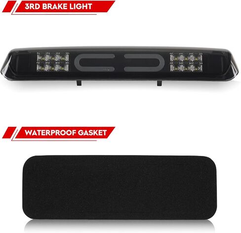 لـ 2004-2008 Ford F150، 2007-2010 Ford Explorer، 2006-2008 Lincoln Mark Third LED 3rd ضوء الفرامل ضوء البضائع مصباح إيقاف التثبيت العالي (عدسة مدخنة) in Kuwait