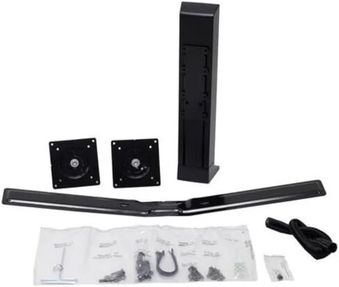 Ergotron – WorkFit Dual Monitor Kit – for 2 Monitors Up to 24 inches, 6 to 14 lbs Each – Add-on for WorkFit-T, WorkFit-TL, WorkFit-TX and WorkFit Corner – Black in Kuwait