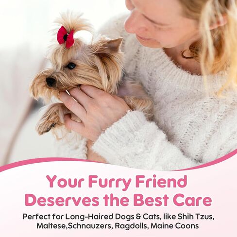 Dog Facial Hair Styling Gel – Gentle Grooming for Eyes & Nose Flyaways, No Alcohol Formula for Small Long-Haired Dogs & Cats, for Daily Use & Styling, 0.53 oz in Kuwait