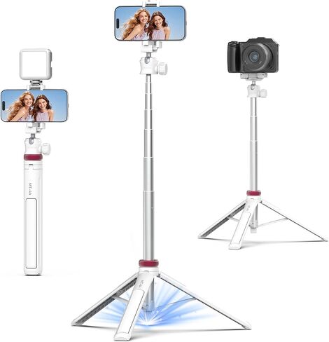 ULANZI MT-44 Auto Open Phone Tripod, 59" Extendable Selfie Stick Vlog Stand in Kuwait