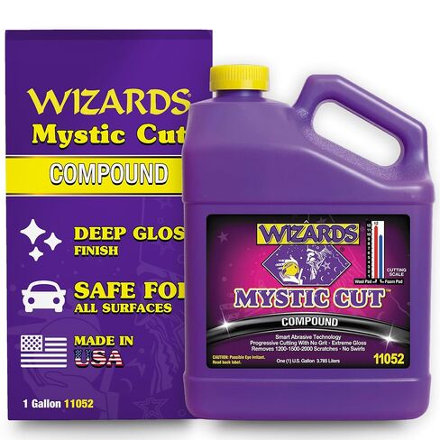 Wizards Buffing Liquid - Cutting Compounds & Polish Machine Glaze (Gallon, Mystic Cut Compound) in Kuwait