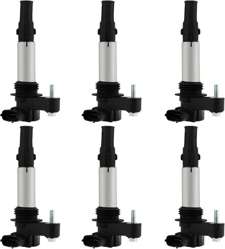 OCPTY Set of 6 Ignition Coils Compatible for Buick for Allure Enclave for Cadillac SRX CTS for Chevrolet Traverse for GMC Acadia V6 2.8L 3.6L 2004-2009 fit for OE UF375 C1508 IC505 in Kuwait