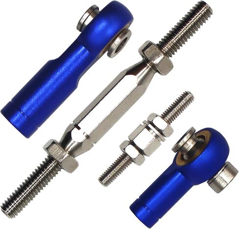Aluminum Adjustable Turnbuckles Camber Link Upgrade Parts for Traxxas 1/10 Rustler 2WD/4X4, Slash 4X4/2WD, Stampede 4X4/2WD VXL, Hoss 4x4, 7 PCS (Pale Blue) in Saudi Arabia