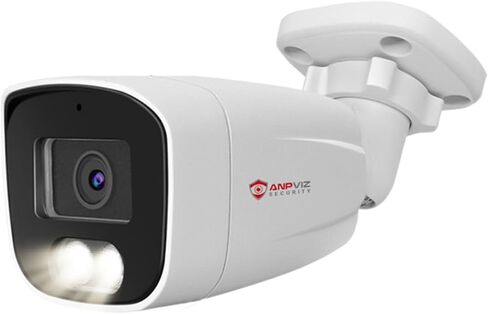 كاميرا Anpviz 4MP PoE IP Bullet مع ميكروفون/صوت، كاميرا أمان IP خارجية داخلية، رؤية ليلية 65 قدمًا، مقاومة للماء IP66، زاوية واسعة 108 درجة عدسة 2.8 مم، تسجيل 24/7 in Kuwait