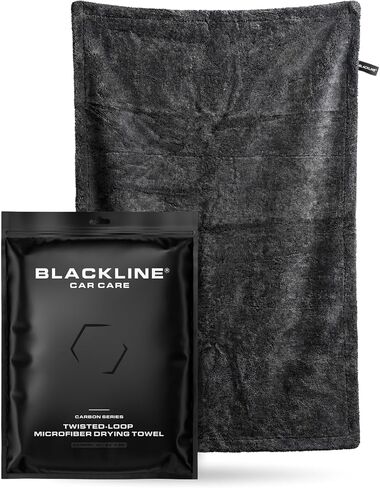 Blackline Car Care XL 3ft x 2ft, Ultra-Absorbant Microfiber Car Drying Towel Twisted Loop Car Drying Towel Extra Large - #1 Rated Car Drying Towel in Kuwait