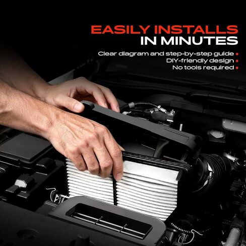 A-Premium Engine Air Filter Compatible with Toyota Models - Sequoia 2014-2022, Tacoma 2016-2023, Tundra 2013-2021, 3.5L 4.0L 4.6L 5.7L, Replace# 17801-0P100, CA11895 in Kuwait