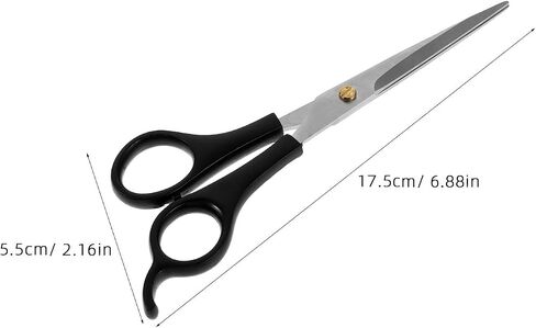 5pcs PET Straight Grooming Scissors with Ergonomic Handle in Kuwait