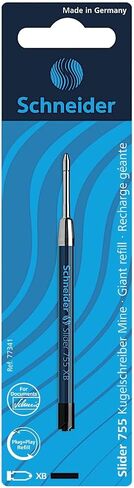 Schneider Slider 755 Ballpoint Refill, Permanent XB Black, Blister Pack of 3 in Kuwait