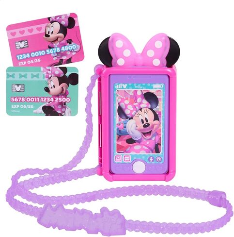 Disney Junior Minnie Mouse Chat with Me Pretend Play Cell Phone Set, Lights and Sounds, Kids Toys for Ages 3 Up by Just Play in Kuwait