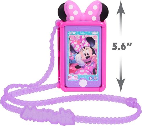 Disney Junior Minnie Mouse Chat with Me Pretend Play Cell Phone Set, Lights and Sounds, Kids Toys for Ages 3 Up by Just Play in Kuwait