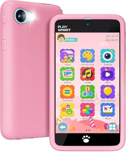 MOMILLA Kids Toys 5.0" Kids Phone,500+ Learning Games, Birthday Gifts Girls in Kuwait