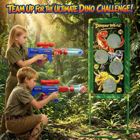 Dimoarch Dinosaur Shooting Game Toys for Kids Boys Ages 4 5 6 7 8 9 10 in Kuwait