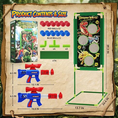 Dimoarch Dinosaur Shooting Game Toys for Kids Boys Ages 4 5 6 7 8 9 10 in Kuwait