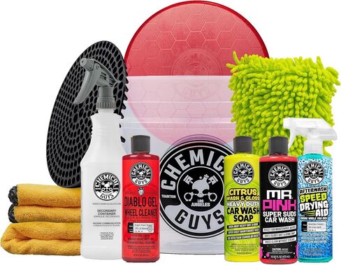 Chemical Guys HOL121 Best Car Wash Bucket Kit, (Safe for Cars, Trucks, SUVs, RVs & More) 11 Items in Kuwait