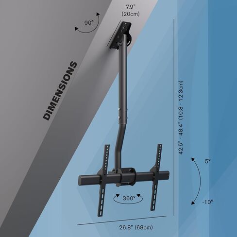 Universal Tilt LCD Mount for 26IN-37IN Up to 80LBS Screen Black in Kuwait