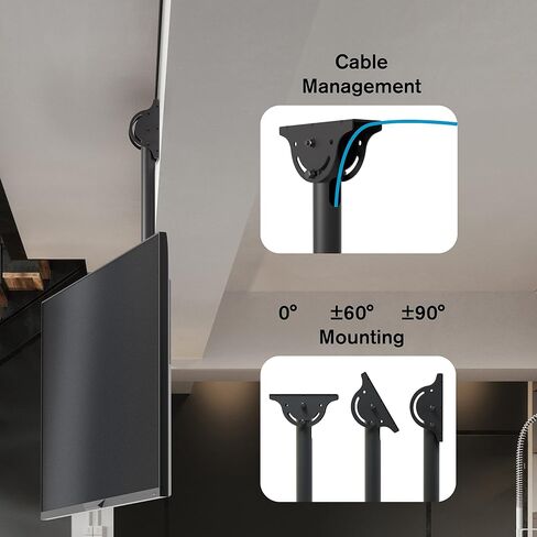 Universal Tilt LCD Mount for 26IN-37IN Up to 80LBS Screen Black in Kuwait