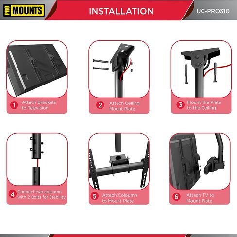 Universal Tilt LCD Mount for 26IN-37IN Up to 80LBS Screen Black in Kuwait